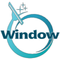 Jeans window cleaning logo white
